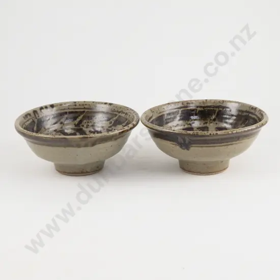 Pair of Mirek Smisek Footed Bowls