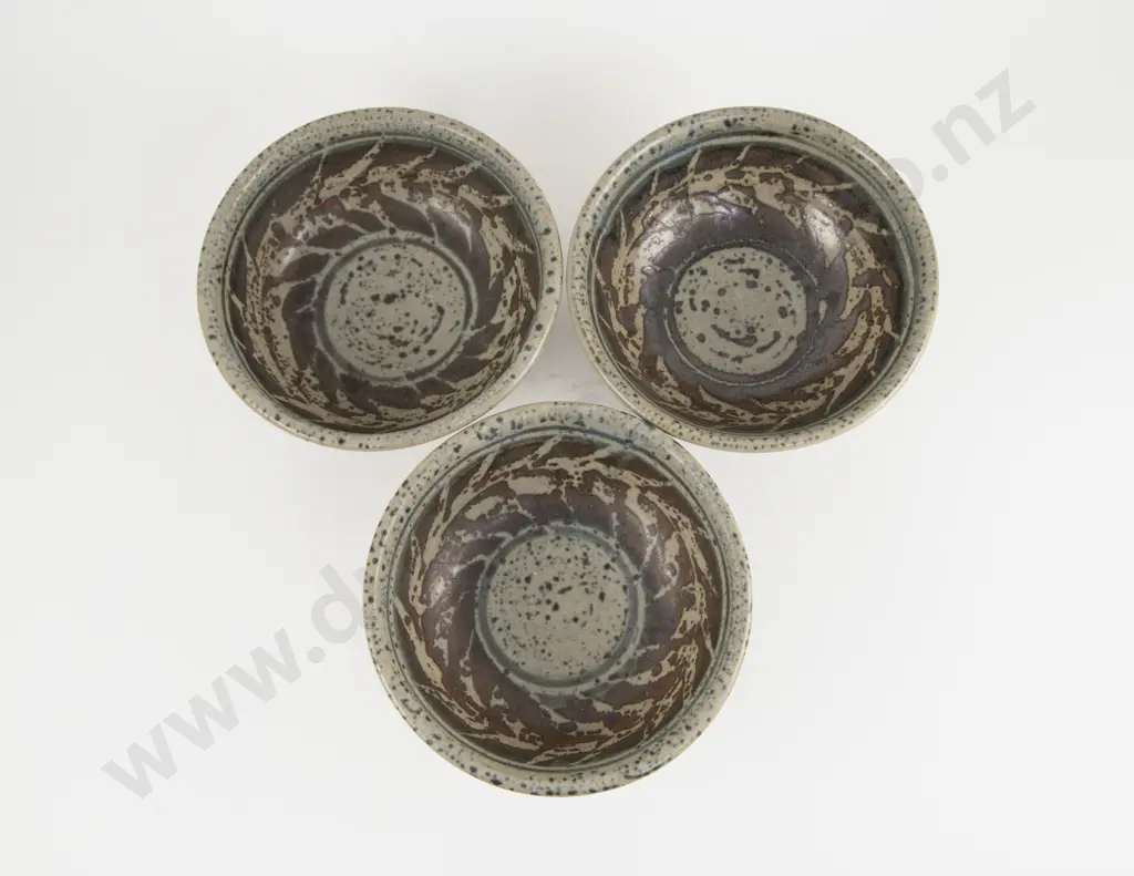 Three Mirek Smisek Footed Bowls Image 1++