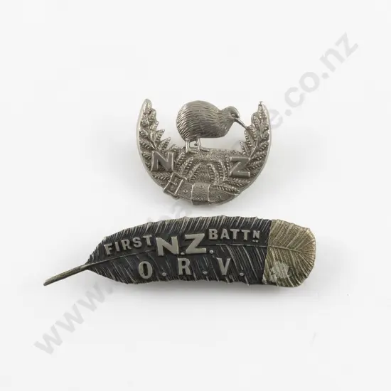 NZ 1st Battalion Otago Rifle Volunteers (ORV) Tui Feather Badge