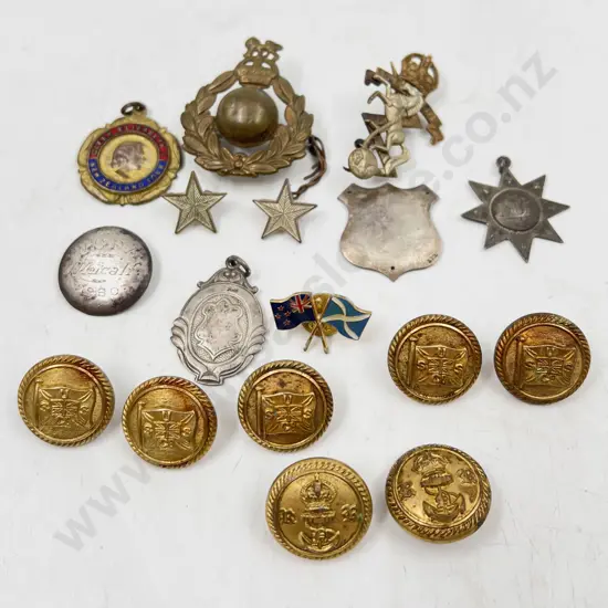 Two S/S Medallions USSCo Buttons Badges and Various (17)