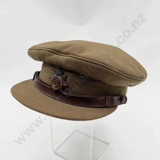 WWII Royal New Zealand Army Service Corps Officers Peaked Cap