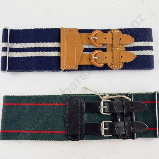 Royal NZ Infantry Regiment Stable Belt and Royal New Zealand Provost Corp Belt