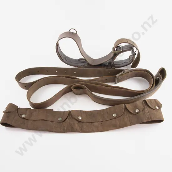 WW1 1915 Leather Equipment Belt