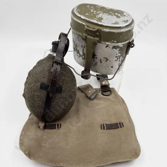 WWII German C1942 Kockgesschirr (Mess Tin) with 8L Canteen and Breadbag