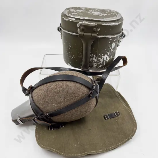 WWII German C1944 Kockgesschirr (Mess Tin) Large 1L Canteen and Breadbag