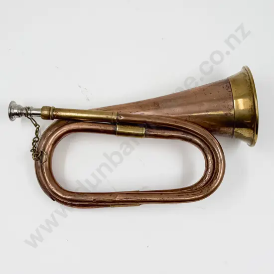 Early C20th Copper and Brass Bugle