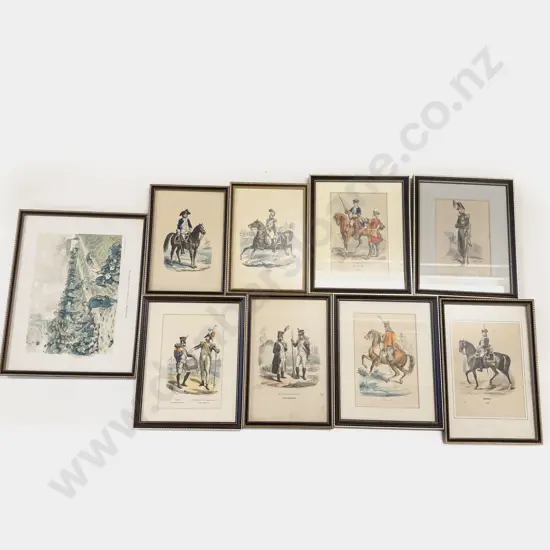 Collection Various C19th & Later Military Costume Engravings & Prints (11)
