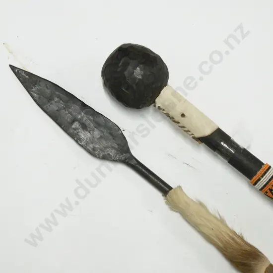 C20th Zulu Short Spear and Throwing Stick