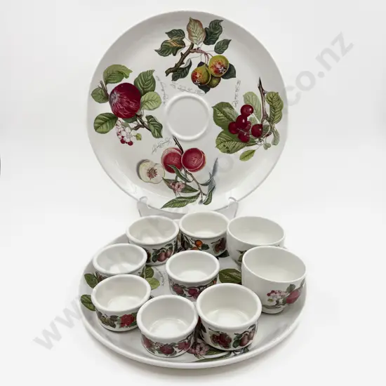 Pair of Portmeirion Circular Entrée Dishes with Assorted Ramekins Etc