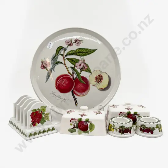 6 Pieces of Assorted Portmeirion Inlcuding Toast Rack (faults/repaired)