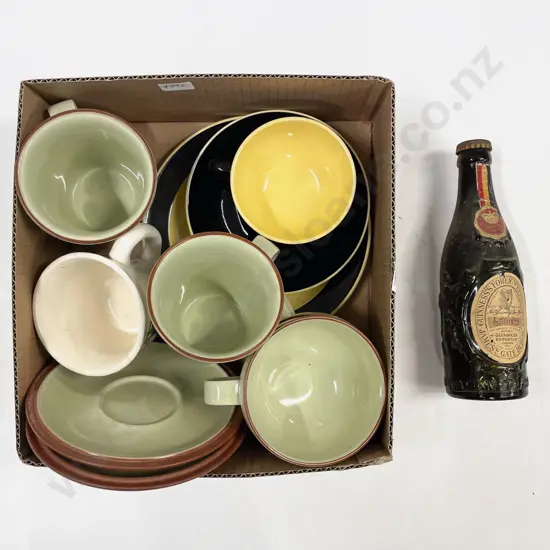 Denby Mugs and Saucers Together with Assorted