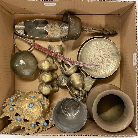 Qty of Assorted Brassware etc
