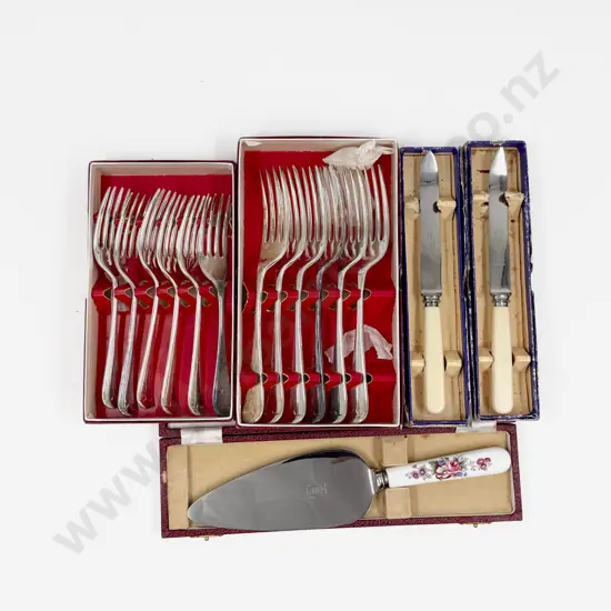 Five Assorted Boxed Cutlery Sets