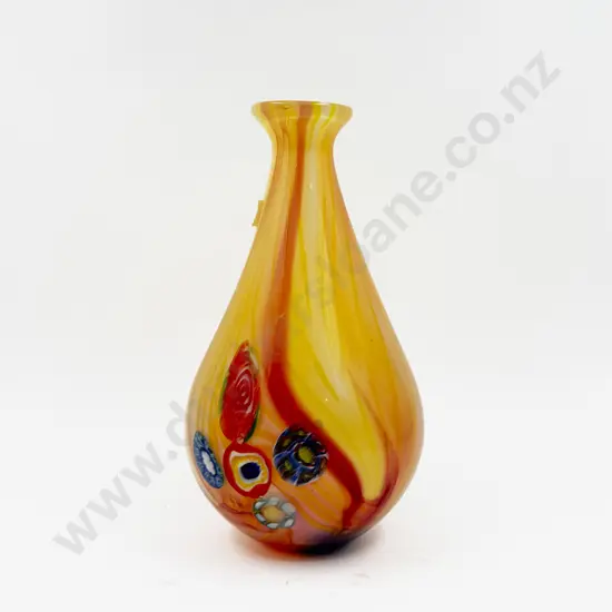 Heavy Art Glass Vase H32cm