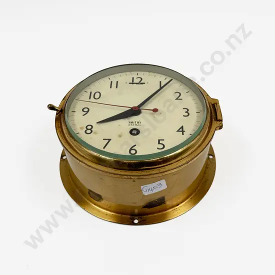 Brass Ships Clock Dia.17cm