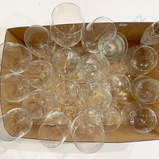 Box Lot of Assorted Glass Ware