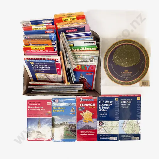 Boxed Quantity of Assorted Road Maps