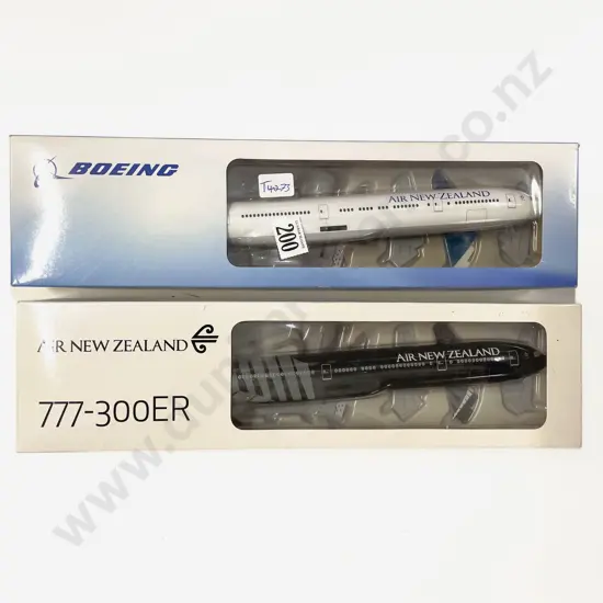 Two Boxed Air NZ Plane Models
