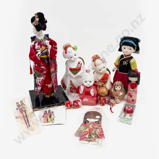 Vintage Various Asian Dolls and Ornaments