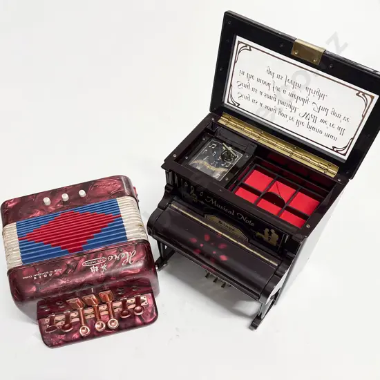 Music Jewel Box and Toy Hero Accordion