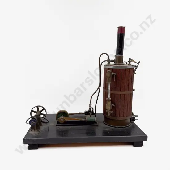 Scratch Built Vertical Steam Engine with Electrical Fitting and Two Tools