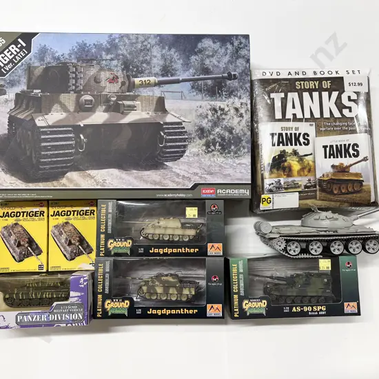 Scale Model Tank Kit Various Model Tanks and Tanks DVD and Book Set
