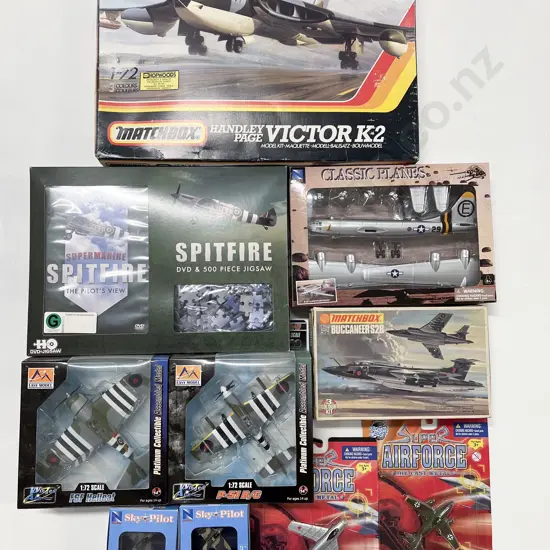 Model Aircraft Kit with Aircraft Models and Jigsaw