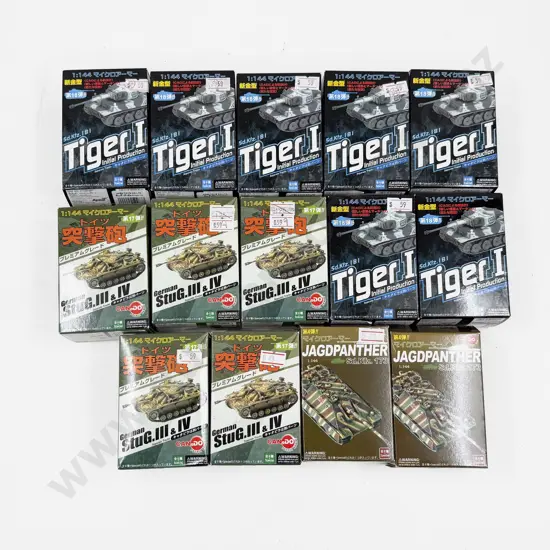 Boxed 14 Miniature Tank Models