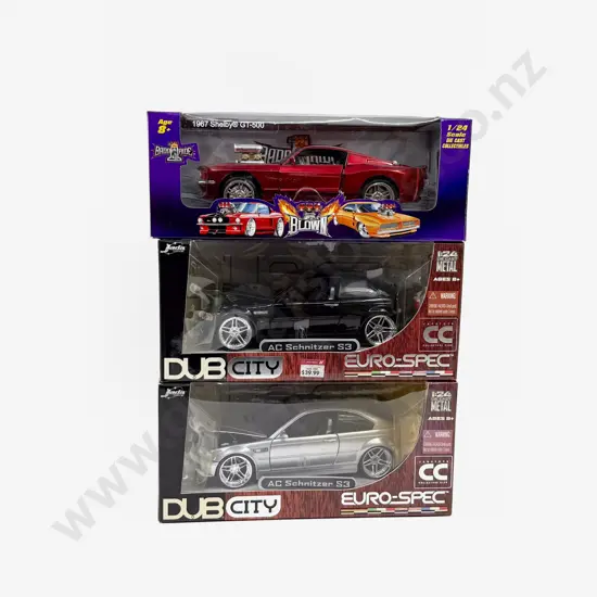 Boxed Three 1/24 Scale Muscle Car Models