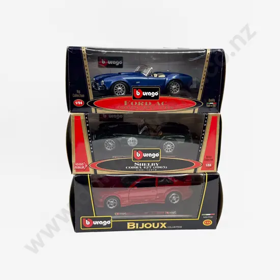 Boxed Three Burago 1/14 Scale Models