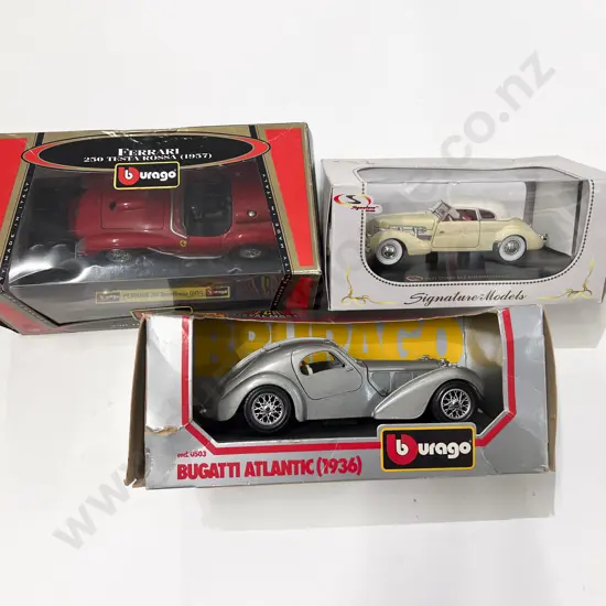 Boxed Two 1/24 Scale Models and Signature Model