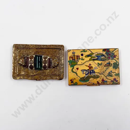 Vogue Vanities Compact together with Small Decorative Brass Box