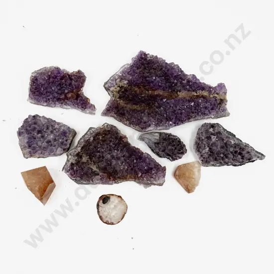 Qty of Assorted Amethyst Samples