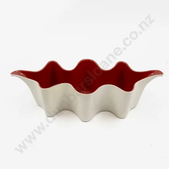 Poole Twin Tone Wave Vase