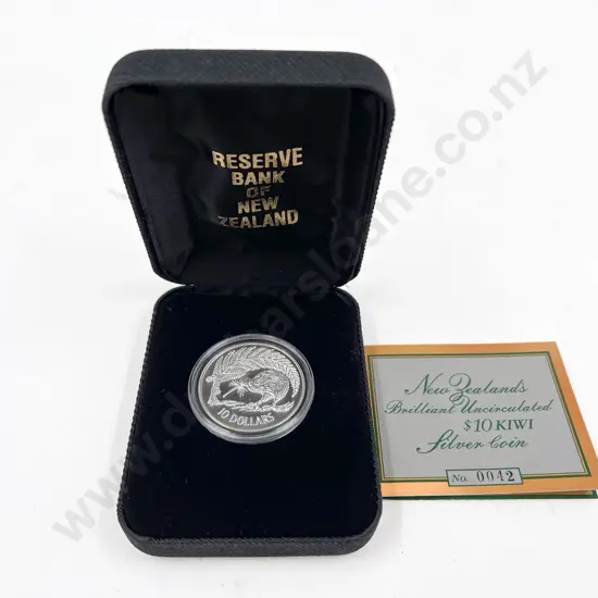 NZ 1998 Kiwi Silver $10 Proof Coin No0042