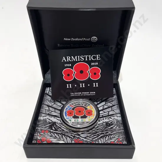 NZ Unopened Silver Proof 3-Poppy Coin Ltd Ed #0147