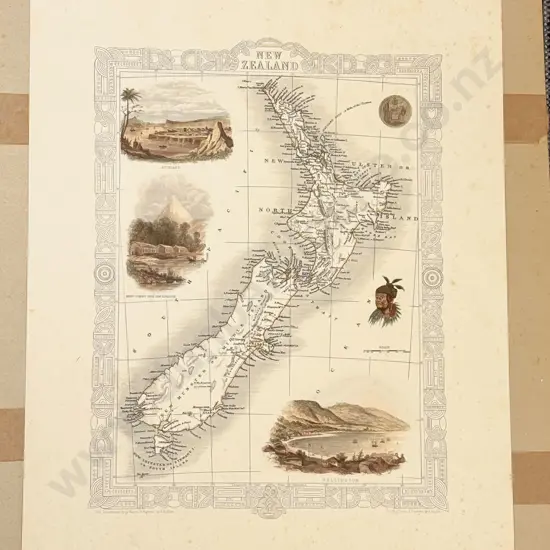 J.Rapkin - Map of New Zealand