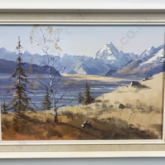 Aston Greathead - Mt Cook - Oil on board