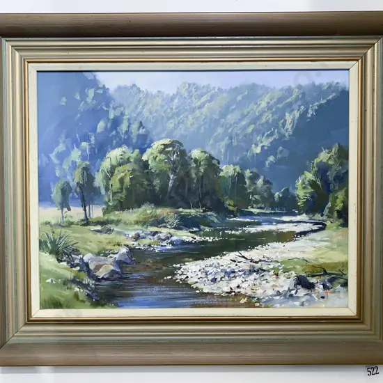 Colin C Wynn - Casolis Creek - Oil on board