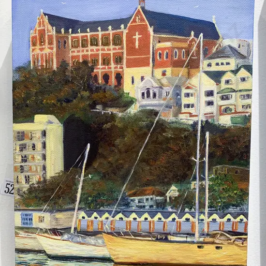 P.Lamb - Oriental Bay - Oil on Canvas