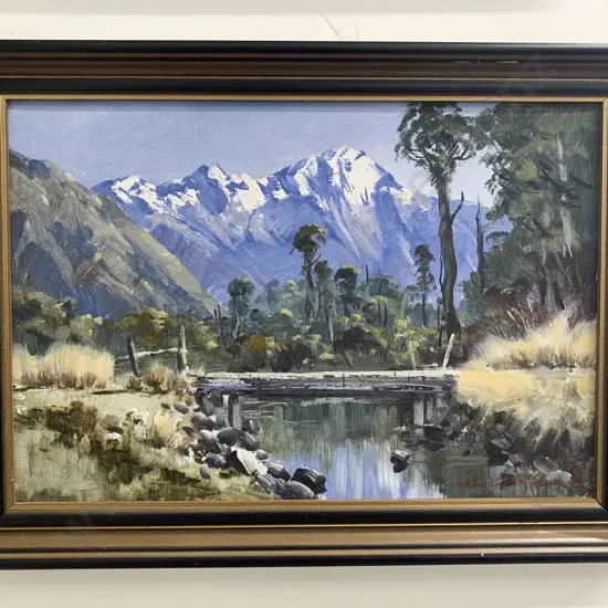 Aston Greathead - Mt Brewster - Oil on  board