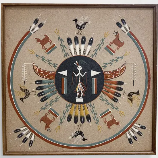 Native American Style Mixed Media Work