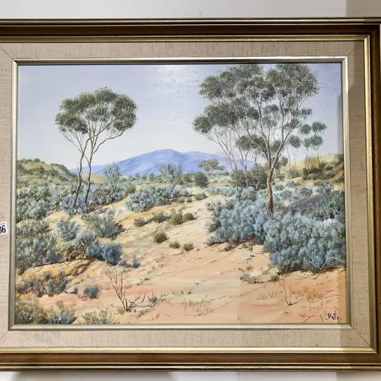 R.L Sangster - Pichi Richi Pass - Oil on board