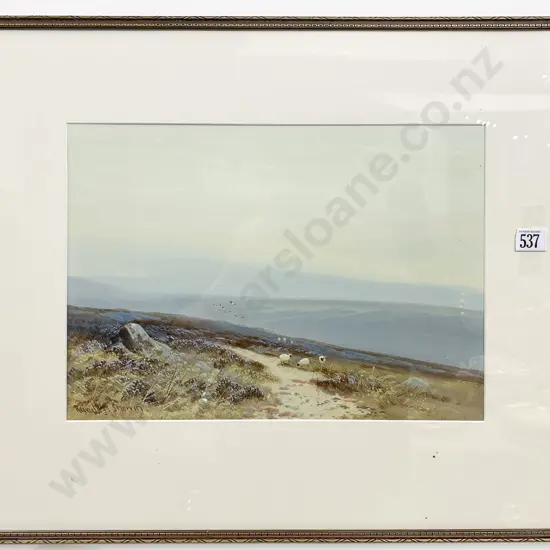 Reginald Sherrin - Hill Top Study - Mixed Media