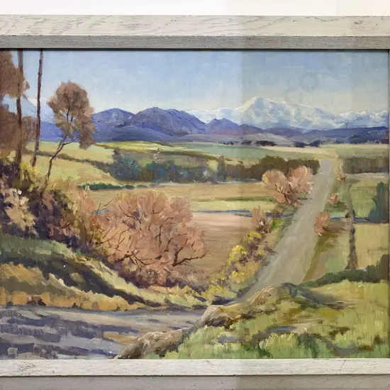 Clifford Brunsden (1907-1969) - South Island Landscape - Oil on board