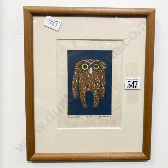 Indistinctly Signed - Ruru Man Ltd Ed Print - 14/38