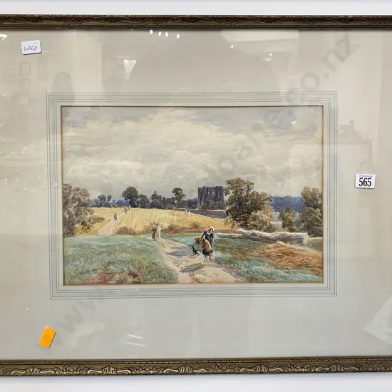 Unknown Artist - Farm Study - W/C