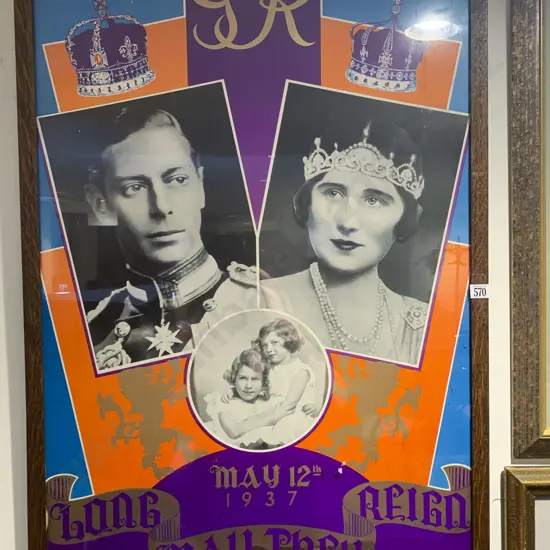 "Long May They Reign" May 12th 1937 Coronation Poster
