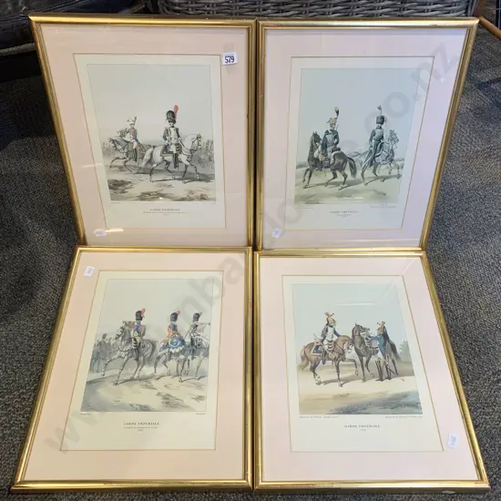 Four Assorted Classical Cavalry Prints