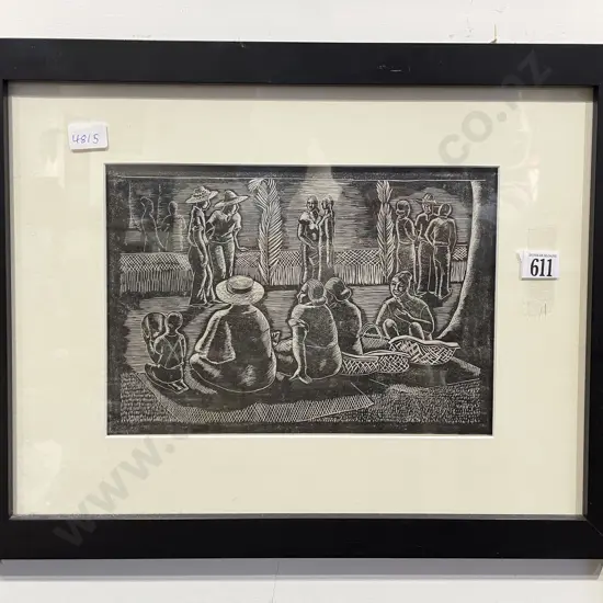 Unknown Artist - Untitled - Woodcut Print